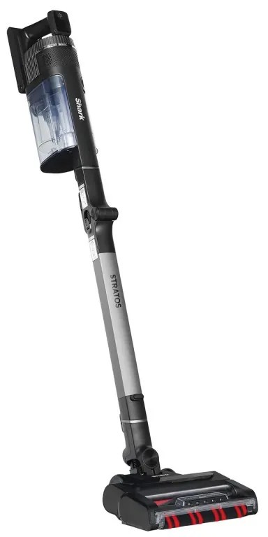 Aspirator vertical Shark IZ420EUT, 309W, Brat rabatabil, 0.85 L, Autonomie 120 min, Clean Sense IQ, LED, PowerFins Plus, Gri