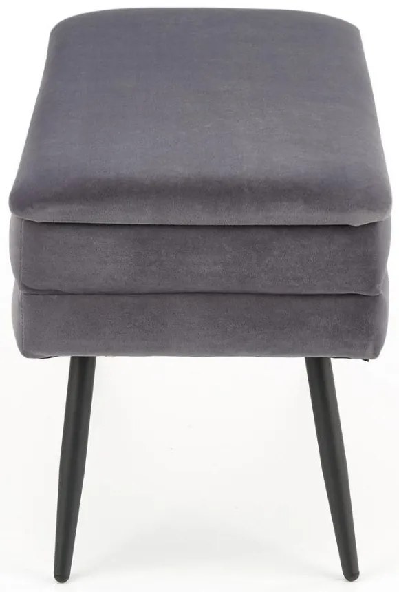 Scaun Velva 1, gri/negru