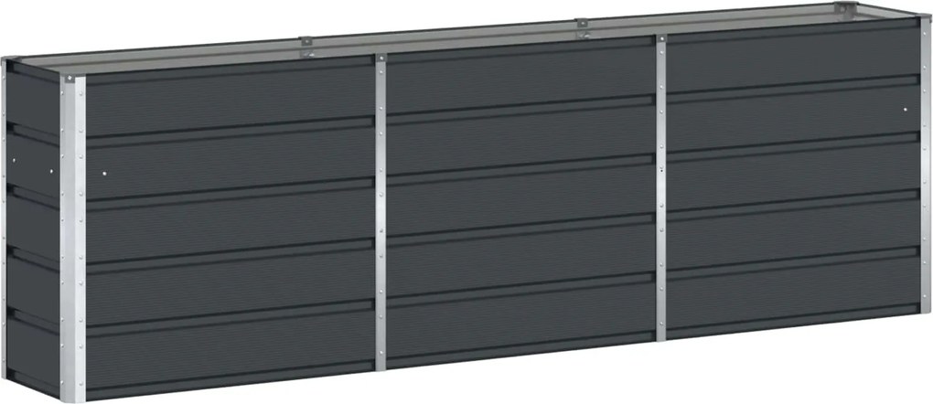 vidaXL Jardinieră Antracit 160 x 40 x 75 cm Oțel