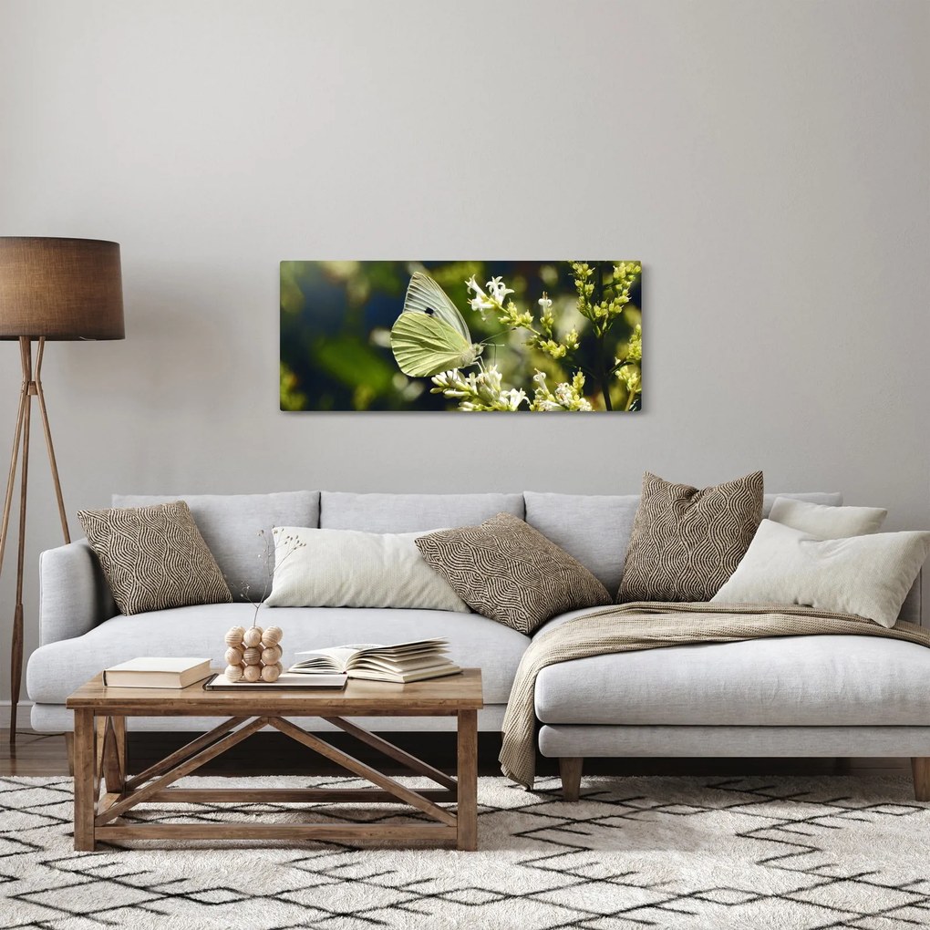Tablou cu fluture (120x50 cm)