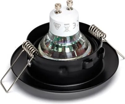 Aigostar - Set 3x spot LED încastrat 1xGU10/4,5W/230V 3000K negru