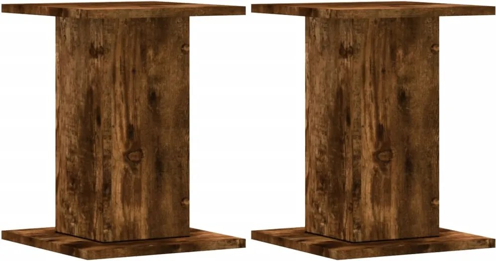 vidaXL Suport difuzoare 2 buc stejar fumuriu 30x30x40cm lemn prelucrat