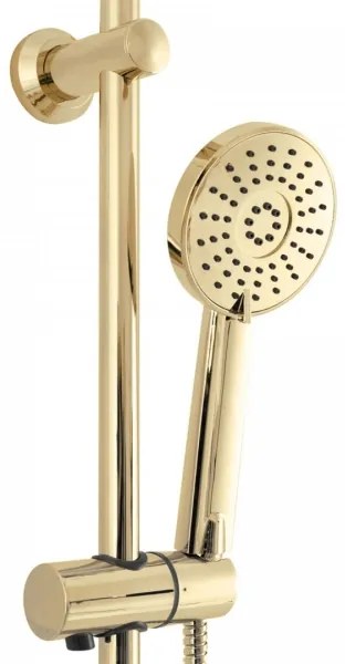 REA-P7006 - Set de duș LUIS cu baterie, auriu