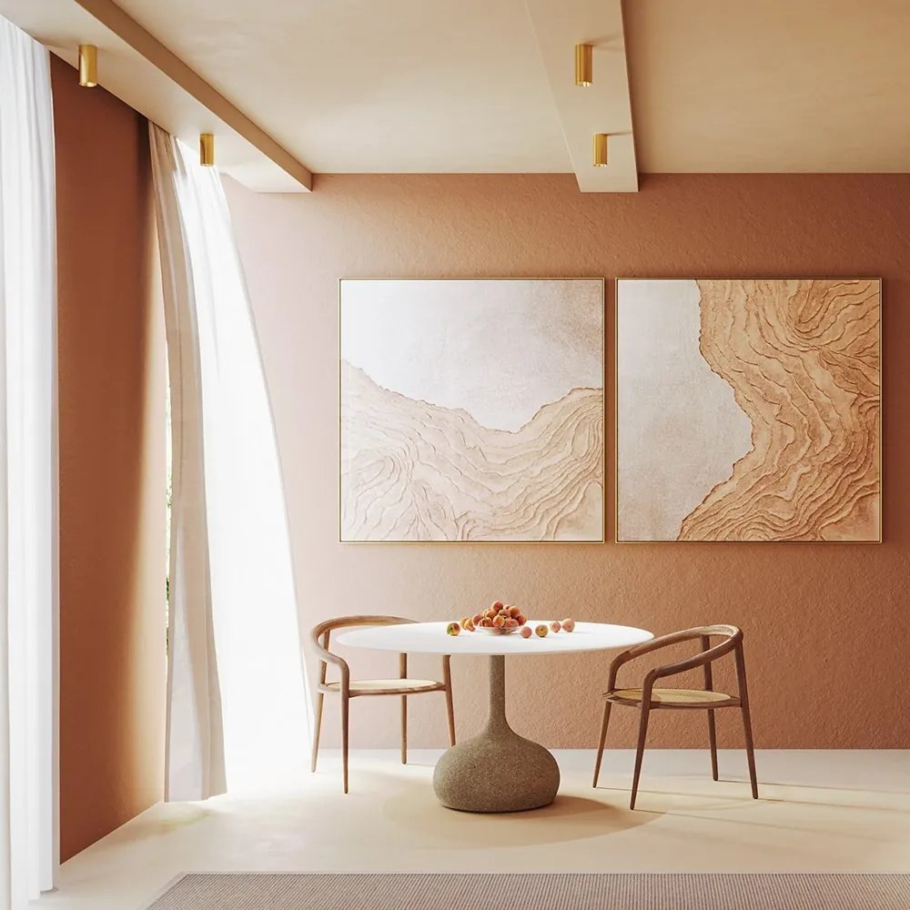 Spot aplicat design modern Focus auriu mat