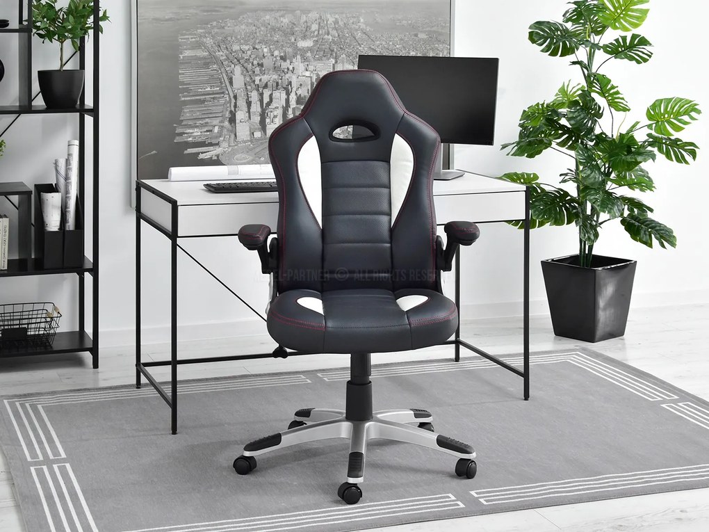 Scaun gaming Race (alb + gri). 1110530