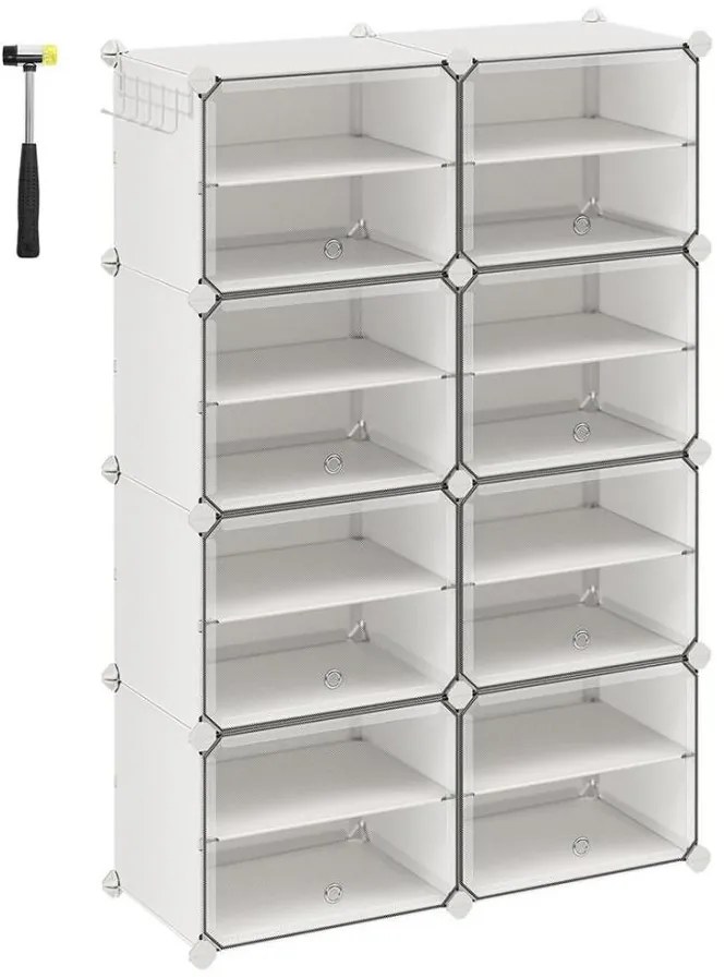 Raft modular cu compartimente BOXIFY, alb