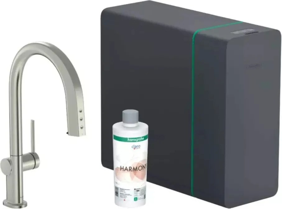 Set crom periat Hansgrohe Aquittura Select M91 SodaSystem 210 sBox cu 1 jet