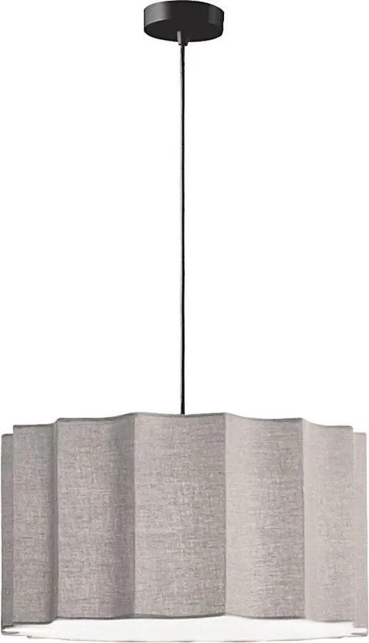 Pendul pe cablu WAVY 1xE27/14W/230V gri