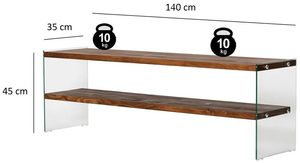 Masă TV Aqua Chesnut