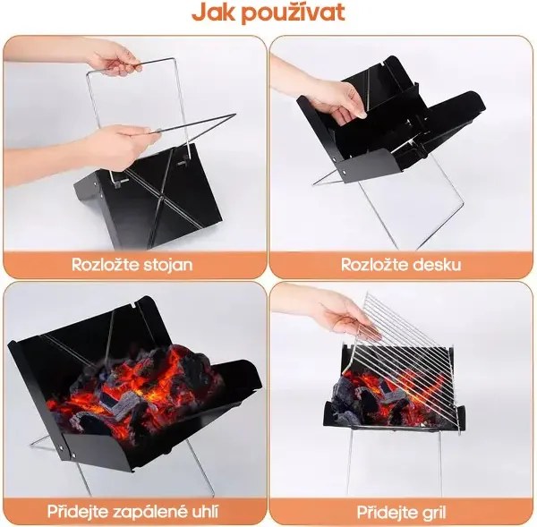 Grătar portabil pliabil - GRILLOMATE