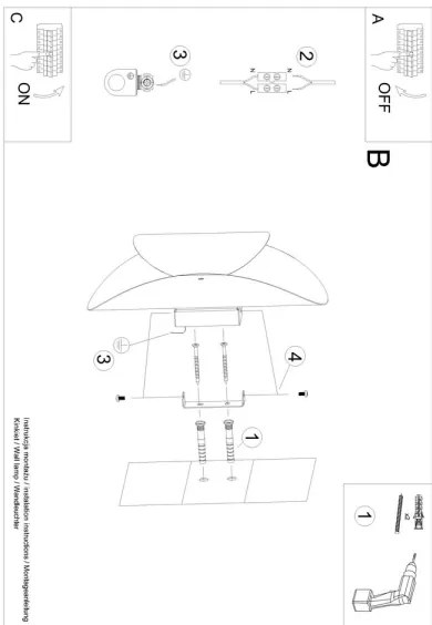 Aplică TEAR 1xG9/40W/230V neagră Sollux SL.1063