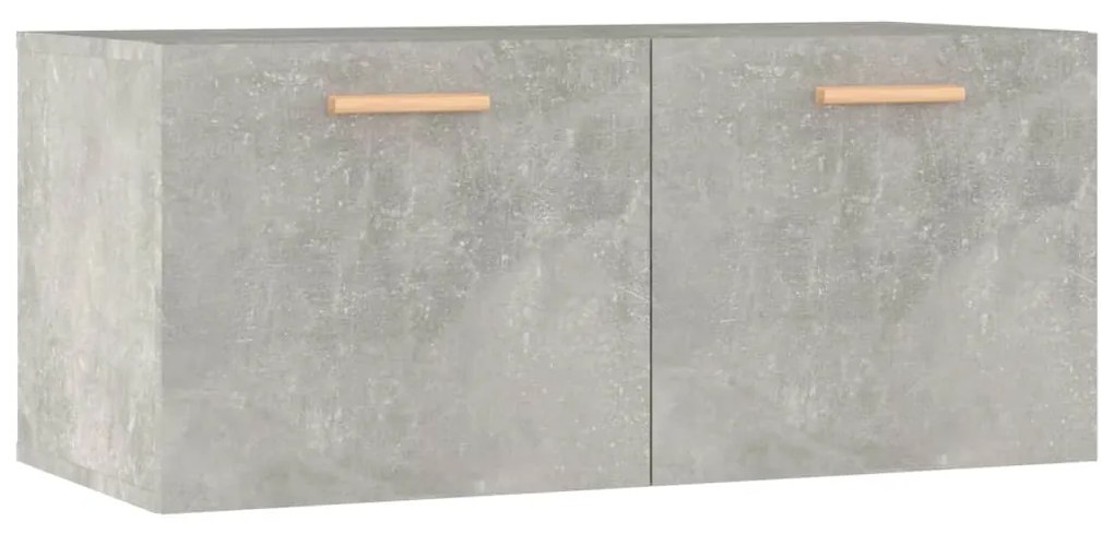 812928 vidaXL Dulap de perete, gri beton, 80x35x36,5 cm, lemn prelucrat