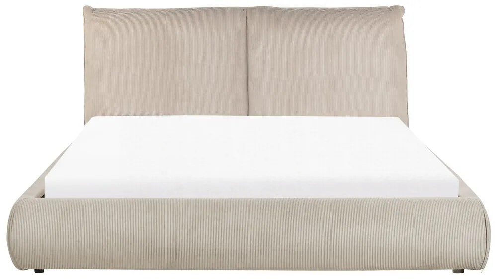 Pat matrimonial 160 cm Vetiver (gri bej) (cu somieră). 1076467