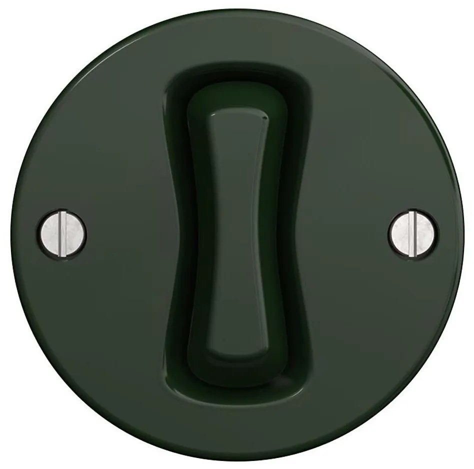 Kliklap - Comutator retro încrucișat fără ramă nr. 7 verde