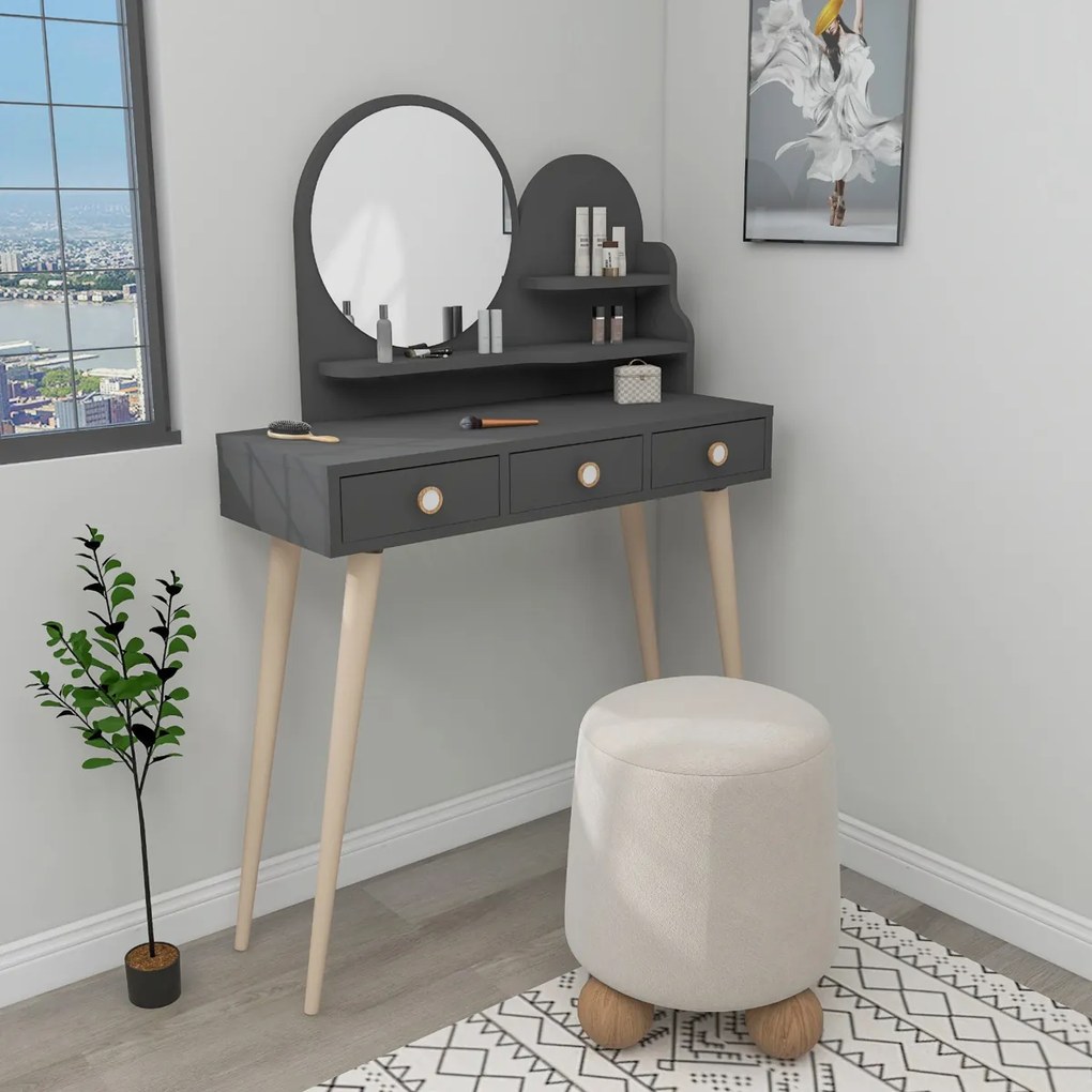 Măsuță de cosmetică Ruges Anthracite