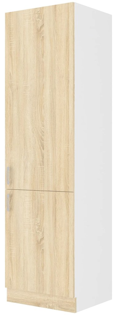 Dulap de bucătărie pentru alimente Sylrona 60 DK 210 2F (alb + stejar sonoma). 1032965