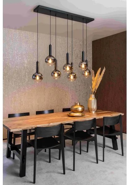 Lustră pe cablu Lucide 45402/07/30 MARIUS 7xE27/40W/230V negru