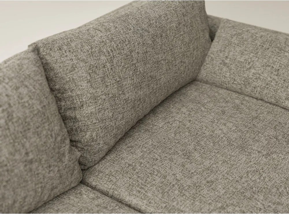 Colțar maro extensibil/cu spațiu de depozitare cu tapițerie din chenille (cu colț pe partea stângă/cu șezlong) Leon – Maison de Rêve