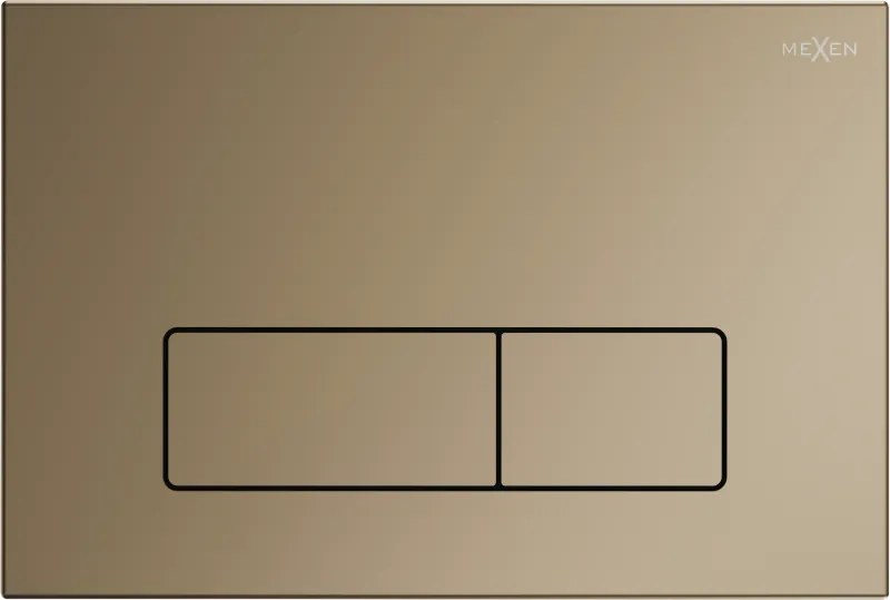 Mexen Fenix 13 buton de spălare Slim, auriu șampanie - 601304