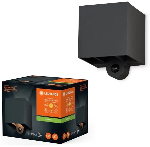 Aplică LED de exterior cu senzor Ledvance ENDURA STYLE LED/2,5W/5V IP54