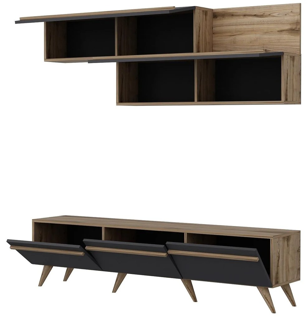 Mobilier living Amstel (antracit + Nuc). 1088821
