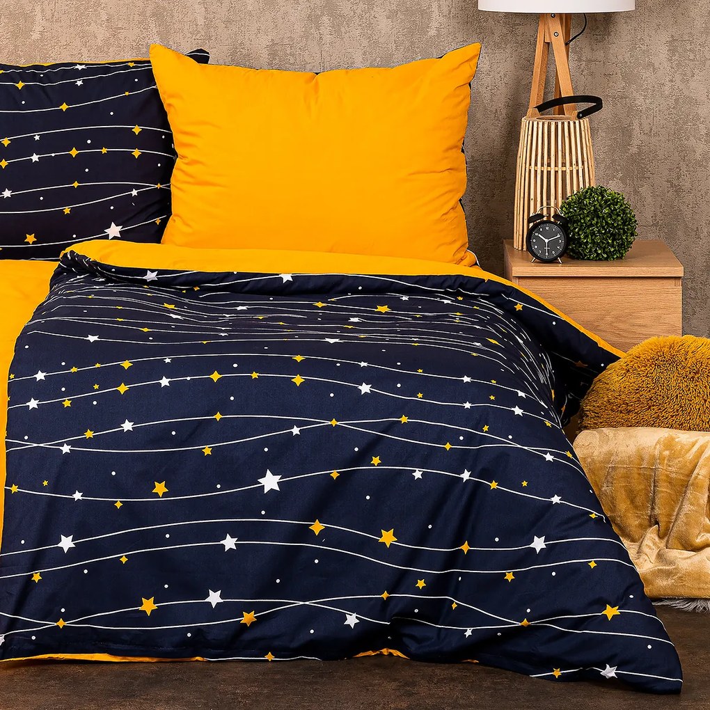 Lenjerie de pat din bumbac 4Home Night sky, 220 x 200 cm, 2 buc. 70 x 90 cm