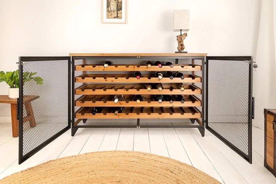 Raft pentru 55 sticle de vin Bodega 130cm