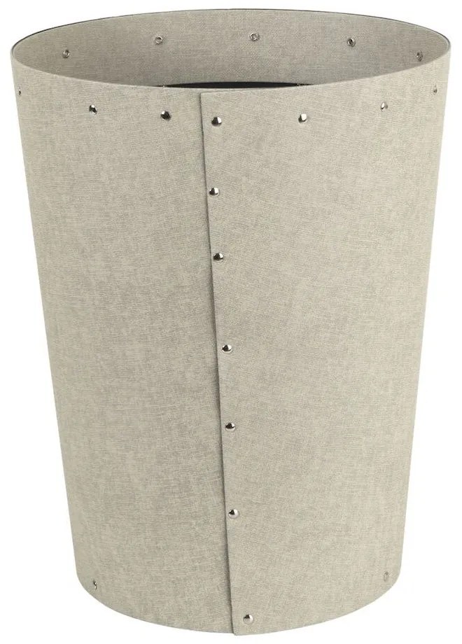 Coș de gunoi crem pentru birou Aries Canvas Paper Laminate – Bigso