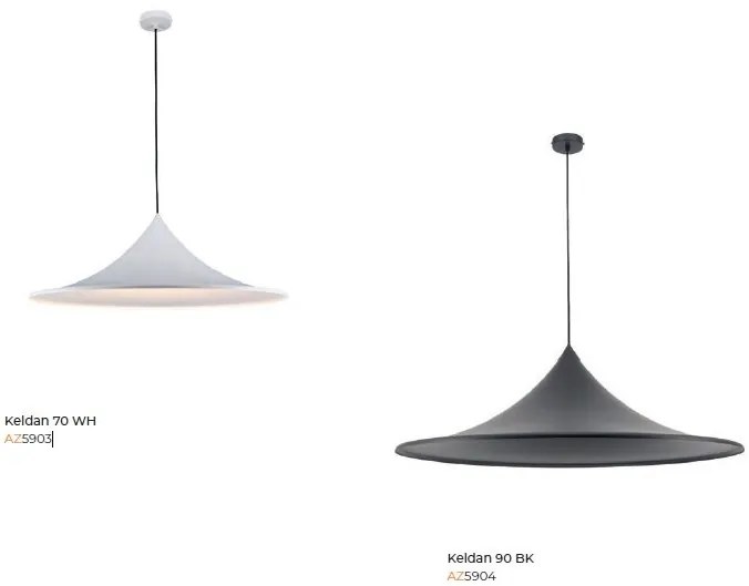 Lustra/Pendul modern design decorativ KELDAN 70 alb