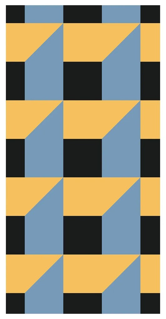 Tapet - Abstracție geometrică colorată I.