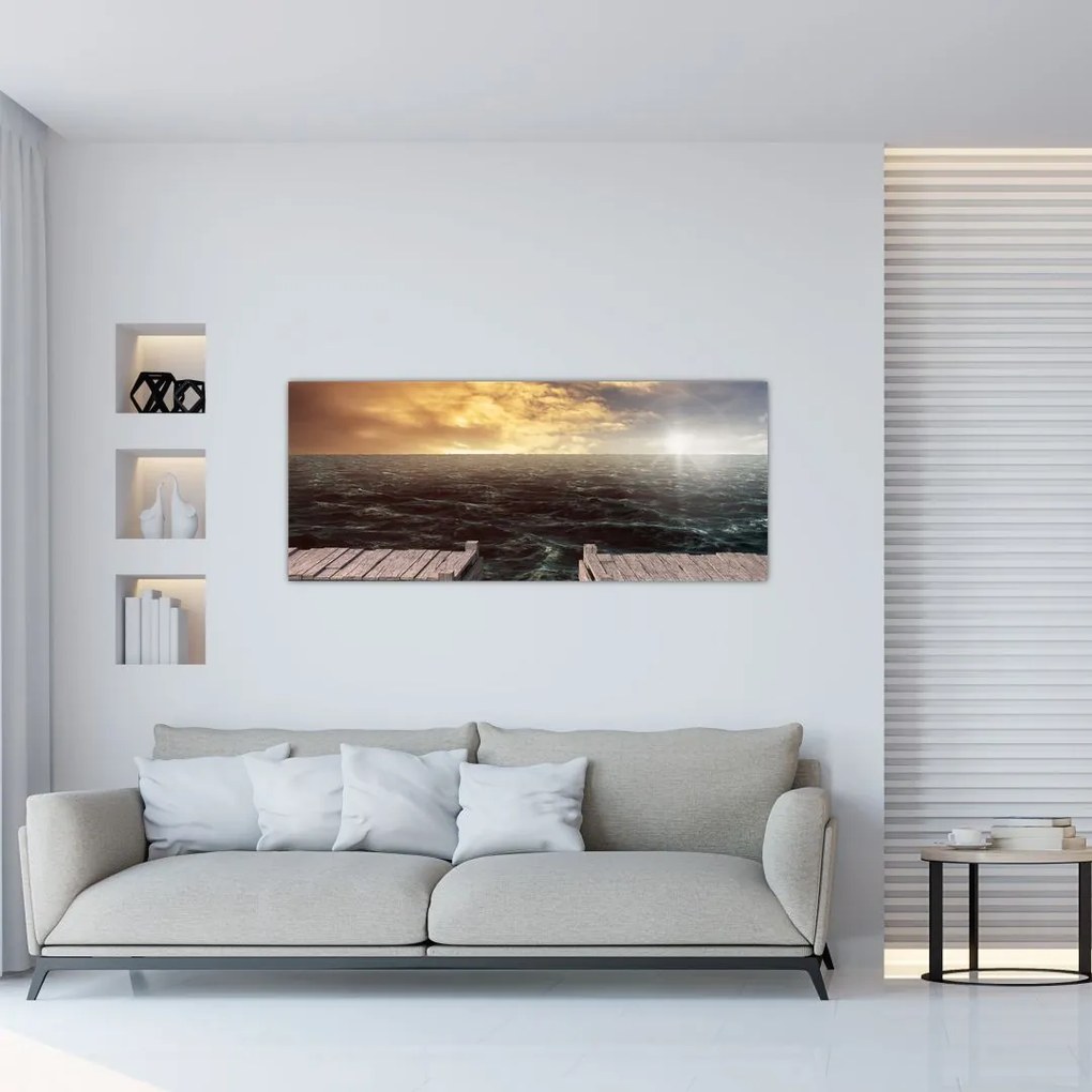 Tablou cu marea (120x50 cm)