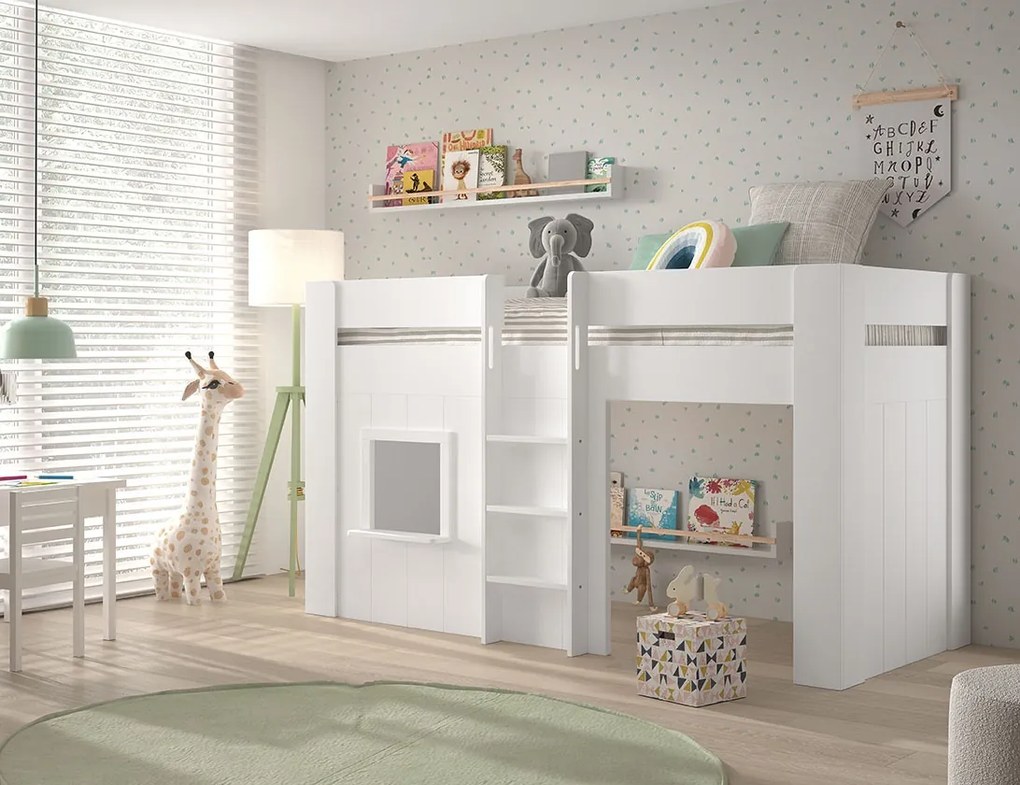 RENO Pat copii DE DORMIT 90 X 200 CM ALB