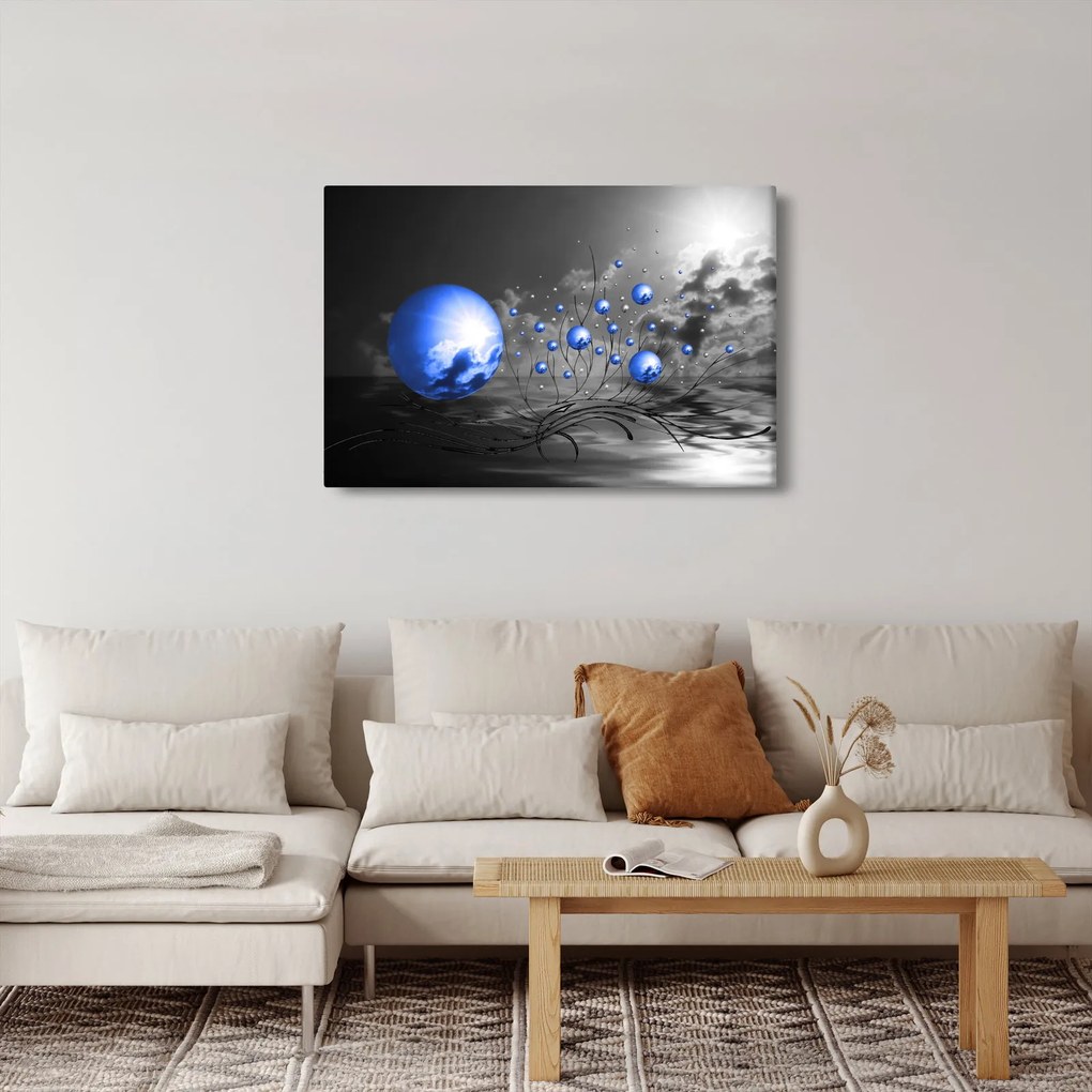 Tabloul bilelor albastru închis (90x60 cm)