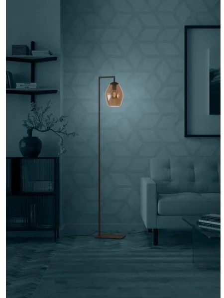 Lampadar Eglo 390255 ESTANYS 1xE27/40W/230V maro