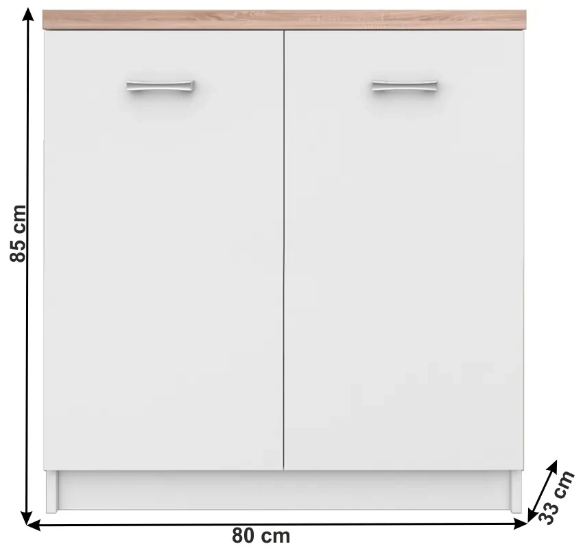 Cabinet TOPTY 2d tip 13, alb