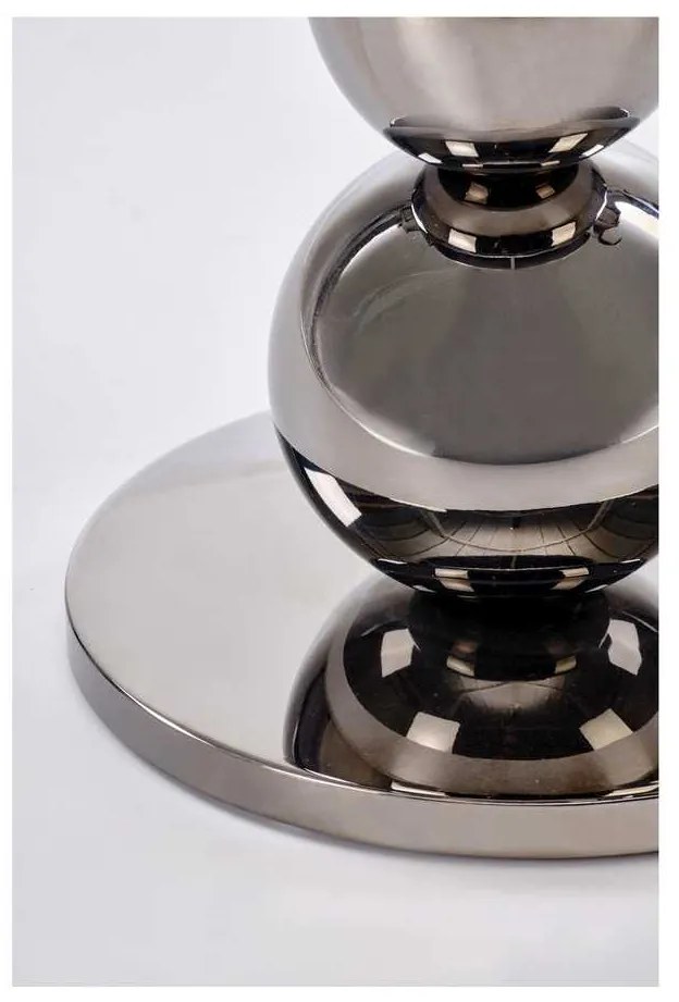 Măsuță de cafea Beady, argint / negru