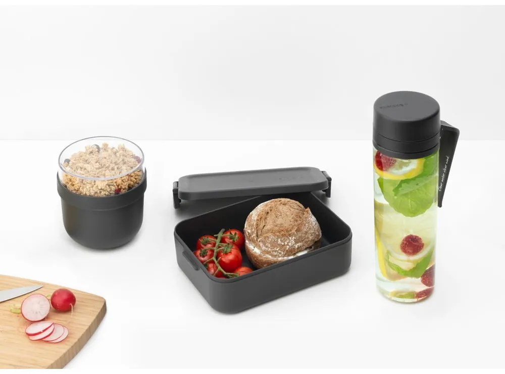 Cutii pentru prânz 3 buc. cu sticlă Make &amp; Take – Brabantia
