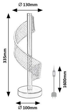 Rabalux 74416 - Lampă de birou LED ZOFRAEL LED/6W/230V 3000K