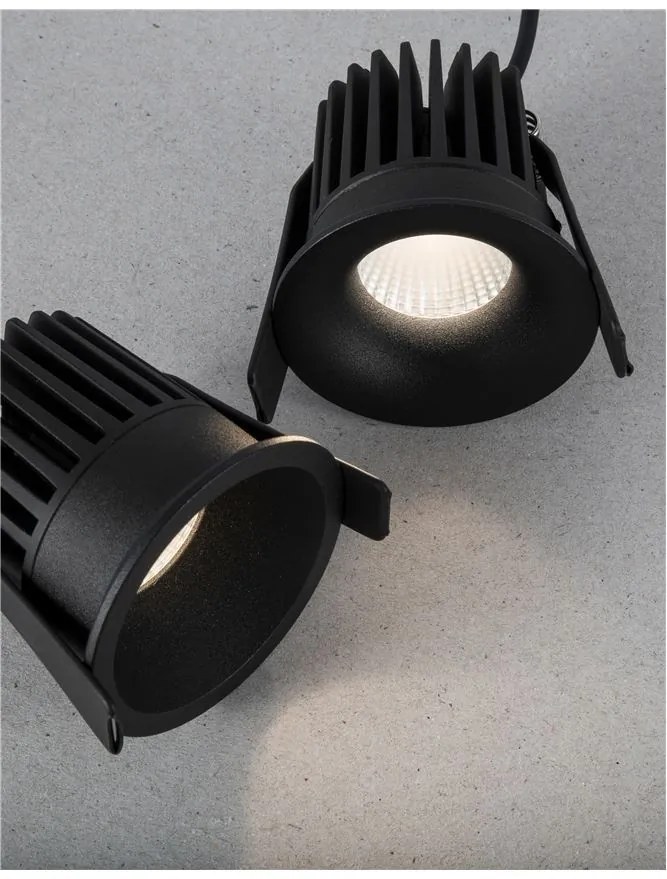 Spot LED incastrabil tavan fals / plafon IP42 PETIT negru