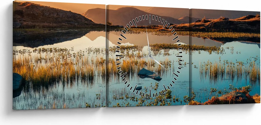 Tablou - Lac Guichard (cu ceas) (90x30 cm)