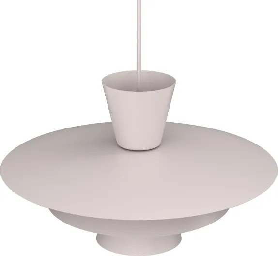 Lustră suspendată pe cablu PLATO, 1xE27/15W/230V, crem