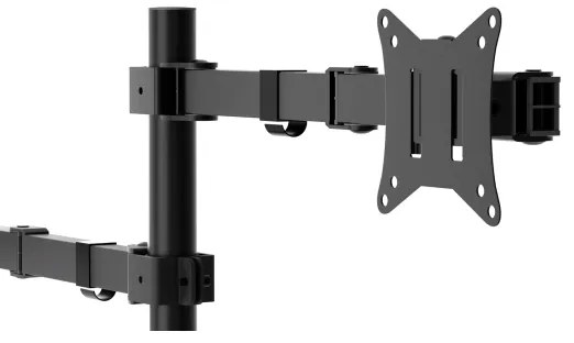 Suport ajustabil pentru monitor și laptop LEVANO negru