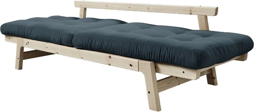 Canapea variabilă KARUP Design Step Natural, albastru petrol