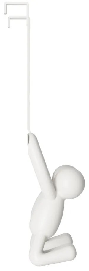 Cuier de ușă alb din plastic 22 cm Buddy – Umbra