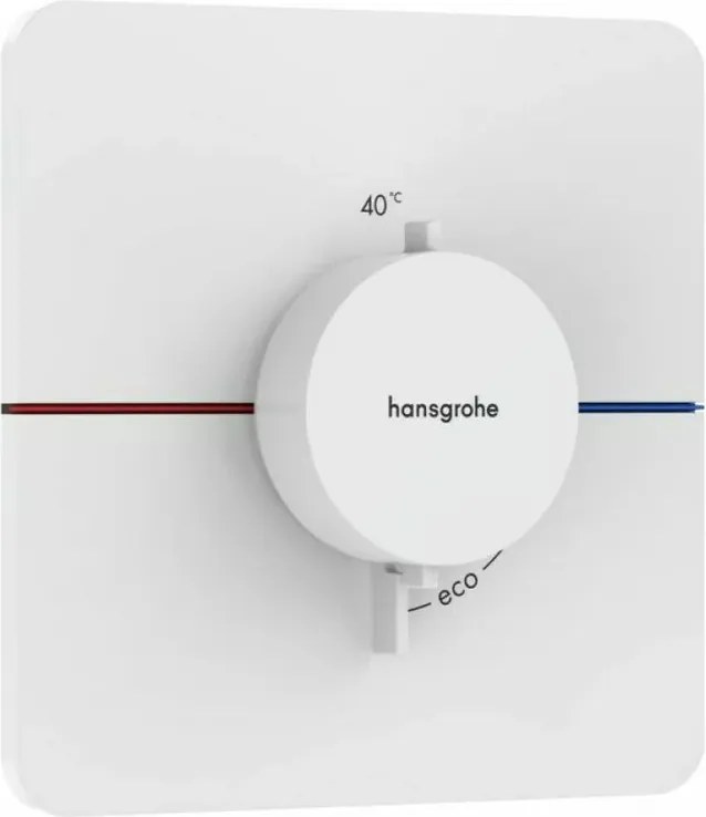 Baterie dus termostatata incastrata alb mat Hansgrohe ShowerSelect Comfort Q