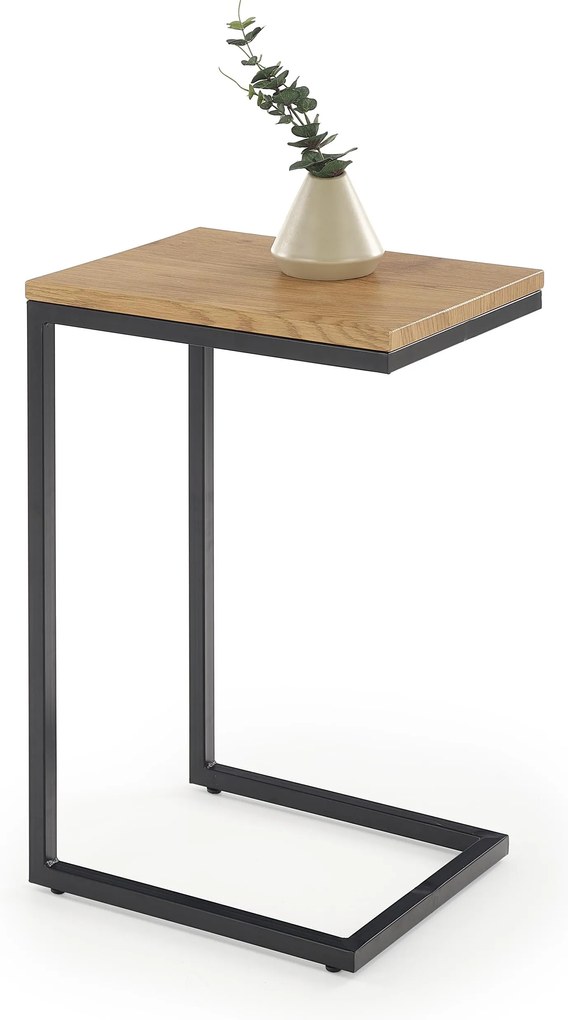Masuta de cafea Culoare Stejar Auriu / Negru, KARUN