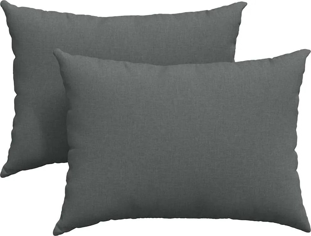 vidaXL Perne pentru canapea 2 pcs Gri închis 70 x 50 cm țesătură