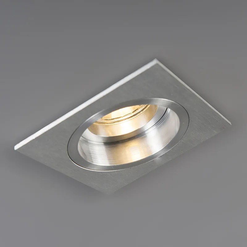 Spot de tavan pătrat din aluminiu, rotativ și înclinabil - Chuck
