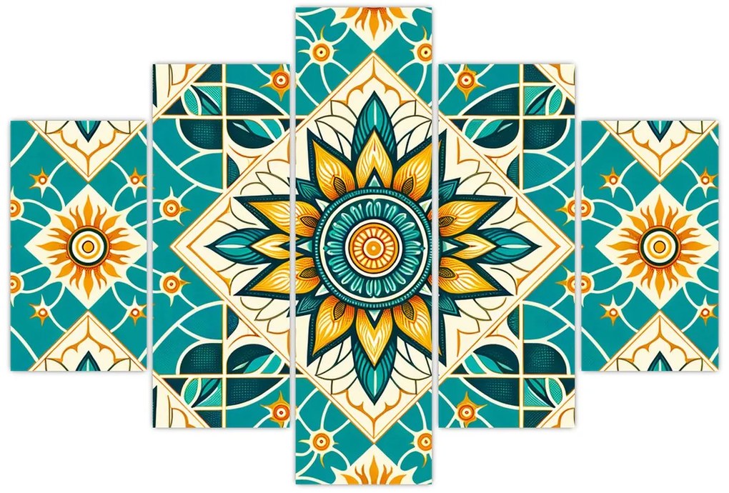 Tablou - Model turcoaz (150x105 cm)
