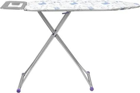 Masa de calcat ZILAN ZLN7666, suprafata de lucru 110x33 cm, blat plasa metalica, suport pentru fierul de calcat